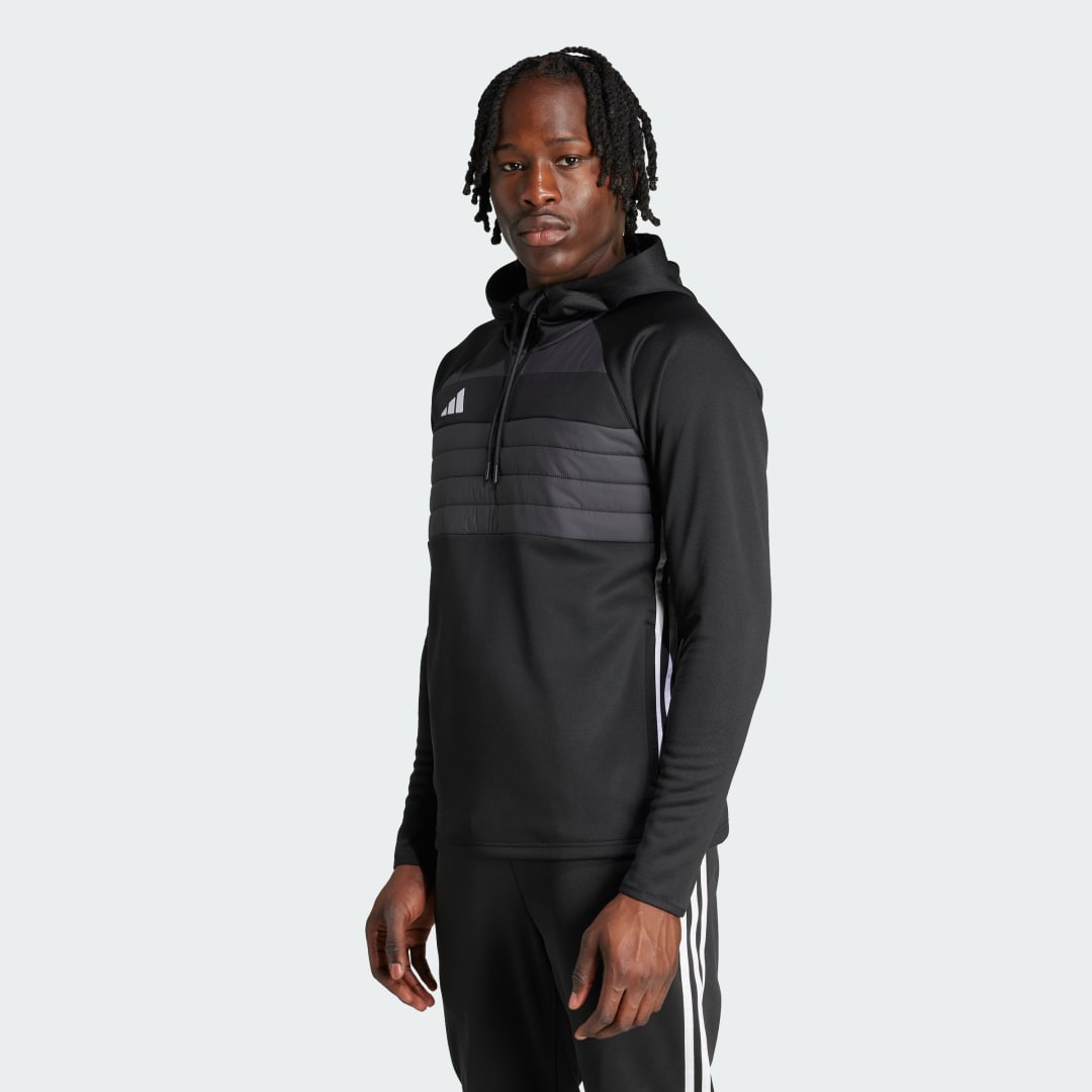 Mikina adidas Performance Tiro 25 Essentials Winterized Training Hoodie Čierna | JN9466, 0