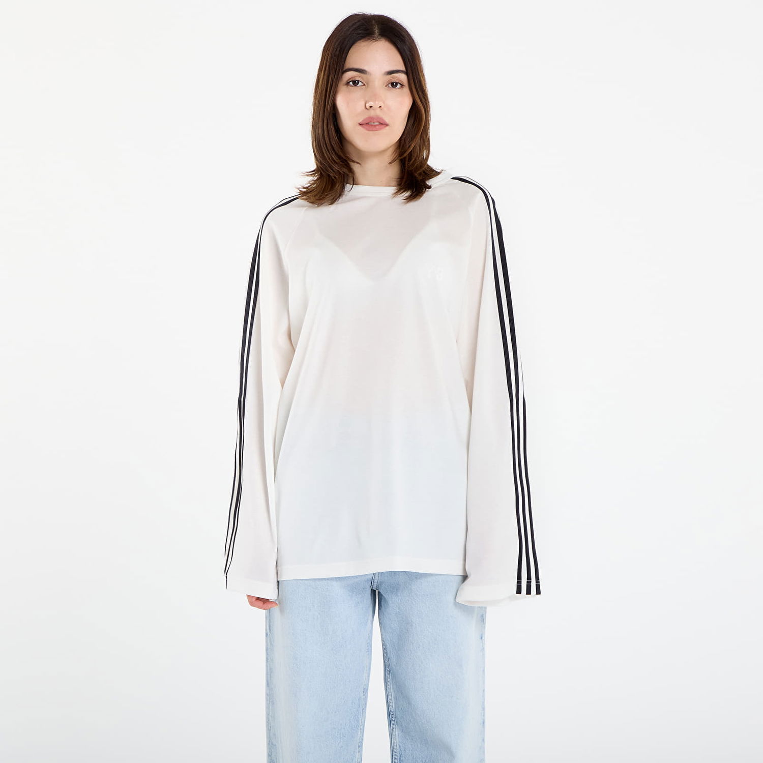 Tričko Y-3 Y-3 Wire Long Sleeve T-Shirt Biela | JZ0635, 0