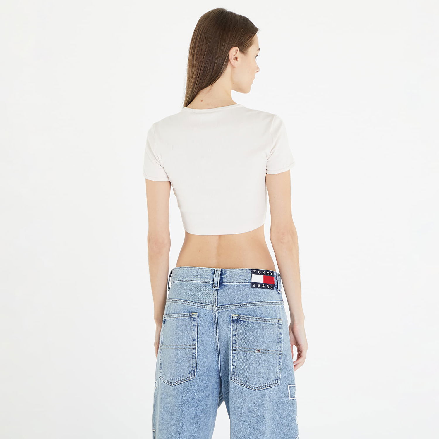 Crop Top adidas Originals Essentials Rib Tee Tyrkysová | IJ7804, 1