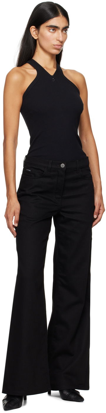 Tielko Courrèges Black Fitted Zipped Tank Top Čierna | 324JDE079JS0121, 3