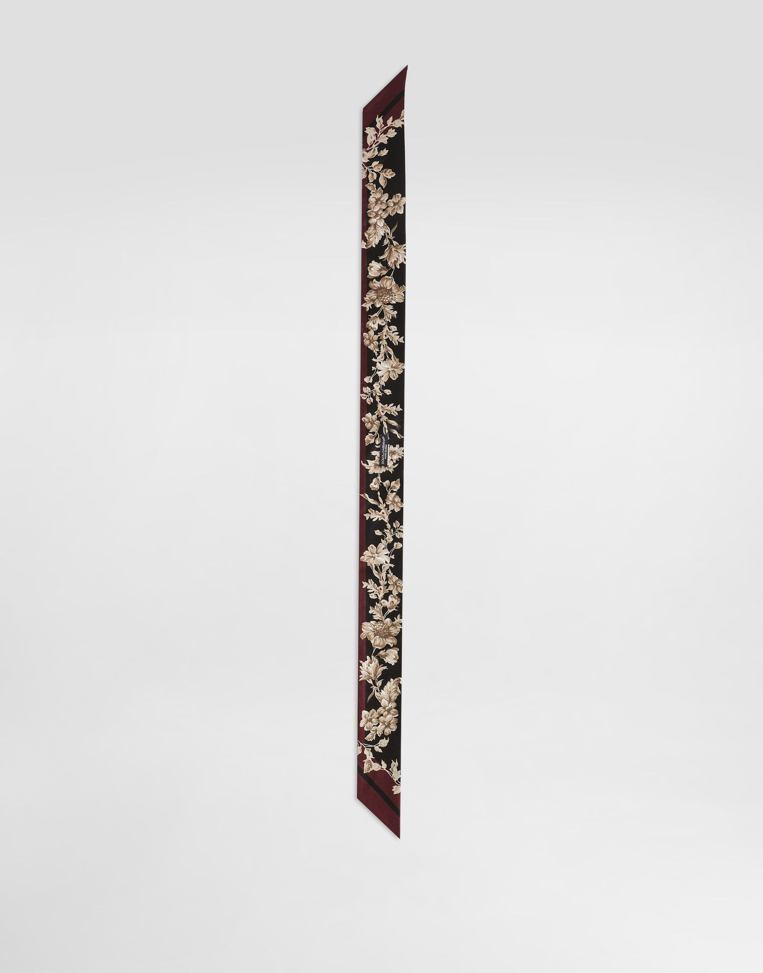 Šál Dolce & Gabbana Dolce & Gabbana Floral Print Silk Twill Bandeau Vínová | FS215AGDC9DHH4OX, 1
