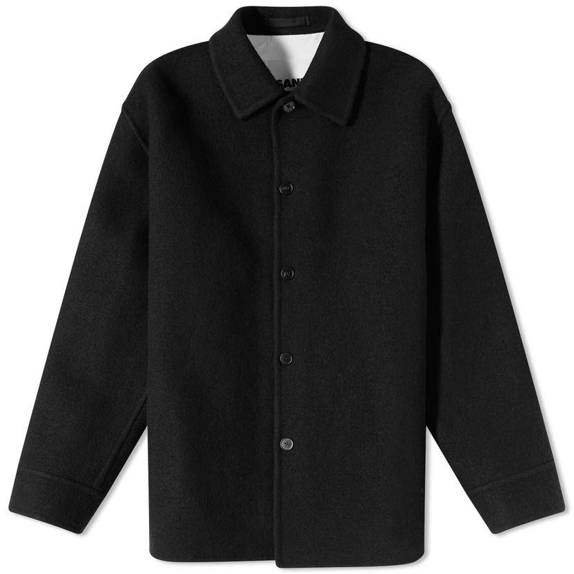 Kabáty Jil Sander Jil Sander Wool Overshirt Čierna | J23BN0006-J40020-001