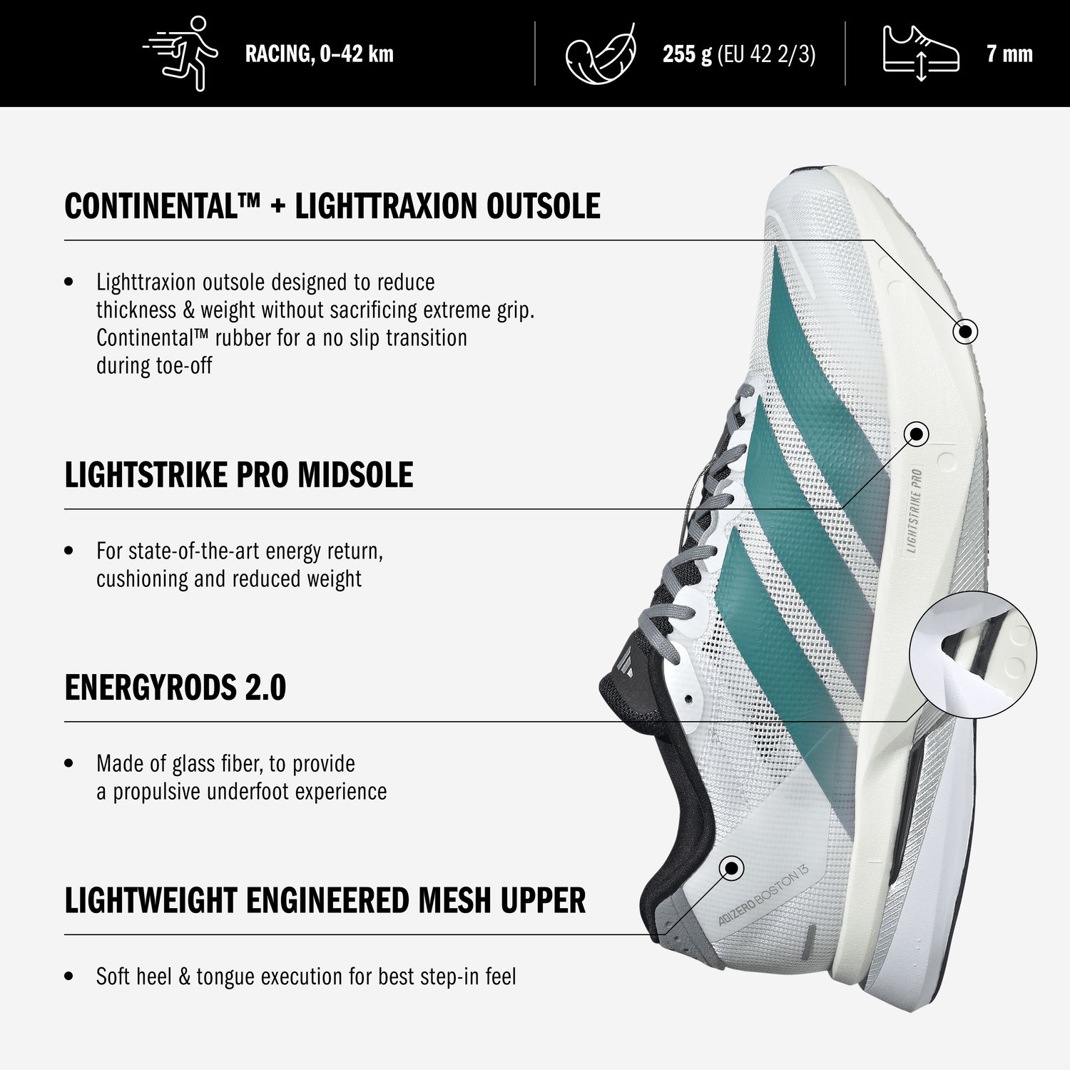 Tenisky a topánky adidas Originals Adizero Boston 13 Fialová | js4943, 1