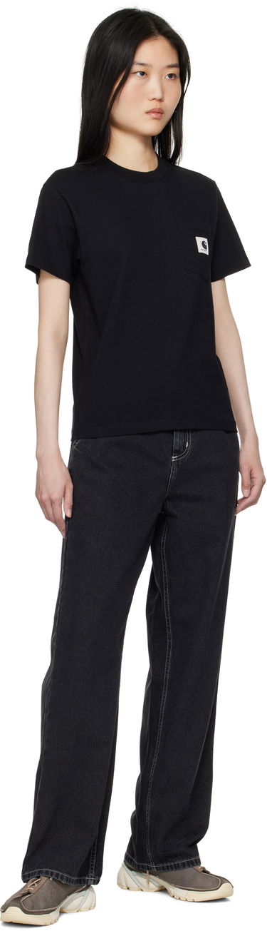 Džínsy Carhartt WIP Carhartt Work In Progress Simple Worker Fit Wide Leg Contrast Stitch Denim Čierna | I031924 8906, 3