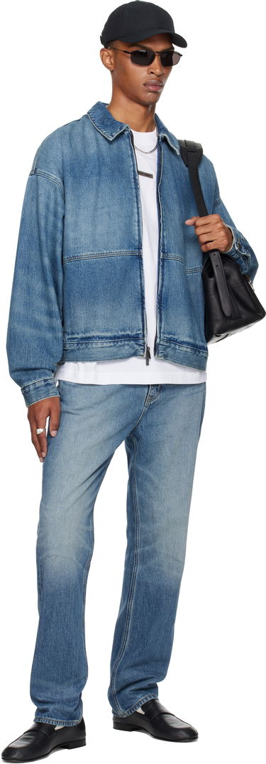 Bunda Fear of God Fear of God ESSENTIALS Denim Trucker Jacket Modrá | 202SP254270F, 3