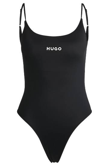 Plavky BOSS HUGO One-Piece Swimsuit with Removable Pads Čierna | 50535777