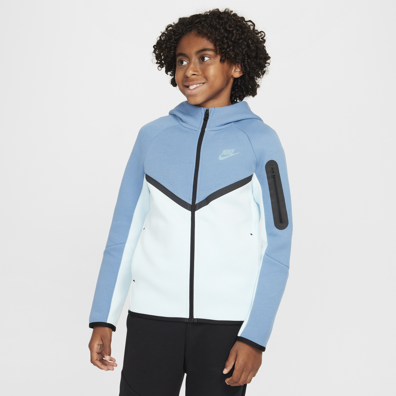 Mikina Nike Nike Sportswear Tech Fleece Full-Zip Hoodie Modrá | HV5867-474, 0