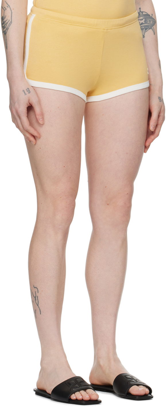 Šortky Courrèges Contrast Trim Casual Shorts Žltá | 124JSH037JS0070, 1