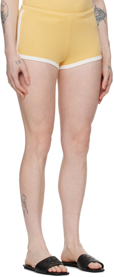 Šortky Courrèges Contrast Trim Casual Shorts Žltá | 124JSH037JS0070, 1