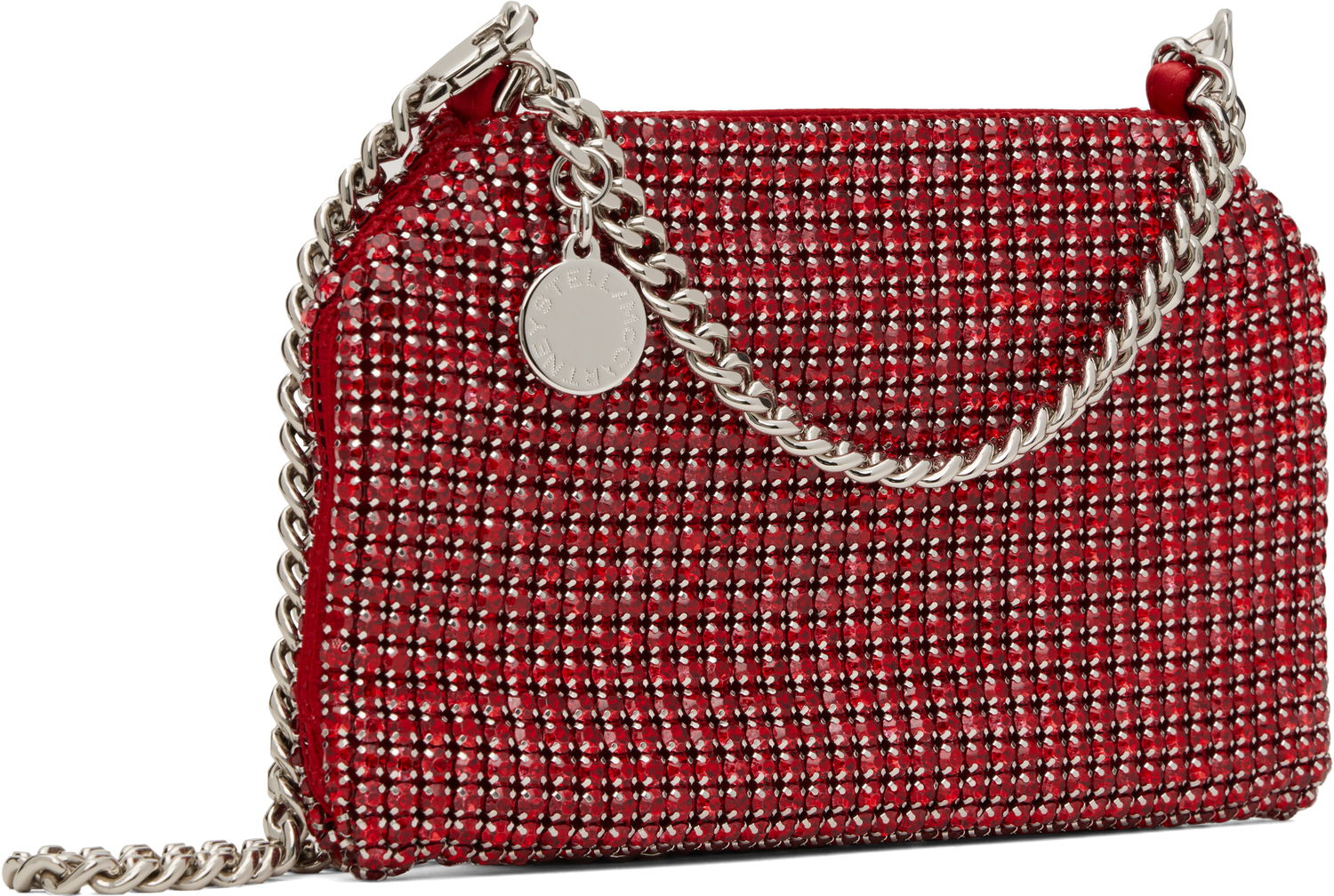 Kabelka Stella McCartney Stella McCartney Falabella Crystal Mesh Shoulder Bag Červená | 7B0101WP0439, 1