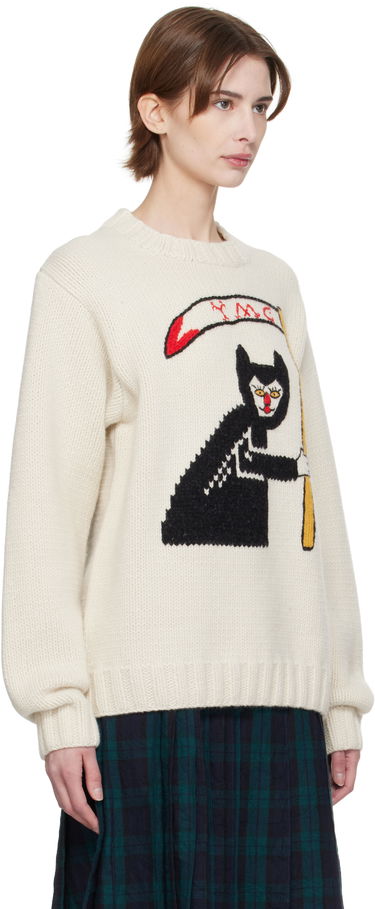 Sveter YMC YMC Bluto Vixen Knit Sweater Béžová | P8XMG, 1