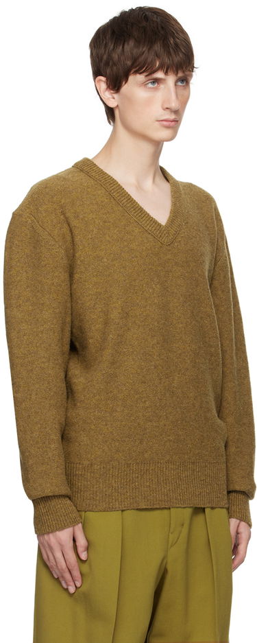 Sveter LEMAIRE Lemaire V-Neck Sweater Hnedá | TO1101 LK085, 1