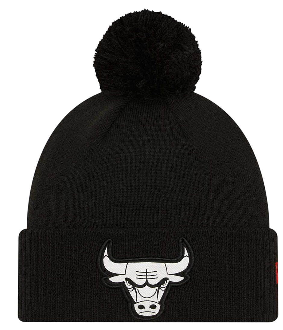 Kulicha New Era New Era Chicago Bulls Pom Beanie Čierna | 60430174-60430174, 0