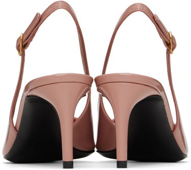 Tenisky a topánky Dolce & Gabbana Dolce&Gabbana Polished Calfskin Slingback Heels Ružová | CG0894 A1037, 1