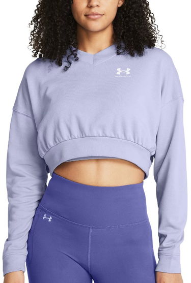 Mikina Under Armour Rival Terry OS Crop Crw-PPL Fialová | 1382738-539, 0