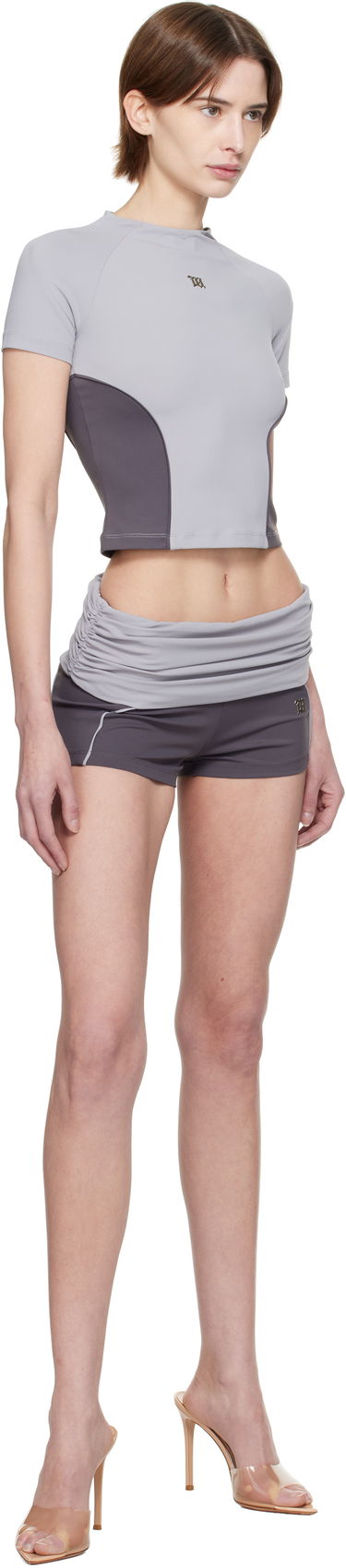 Šortky MISBHV MISBHV Lycra Wrapped Sport Shorts Šedá | 250W360, 3