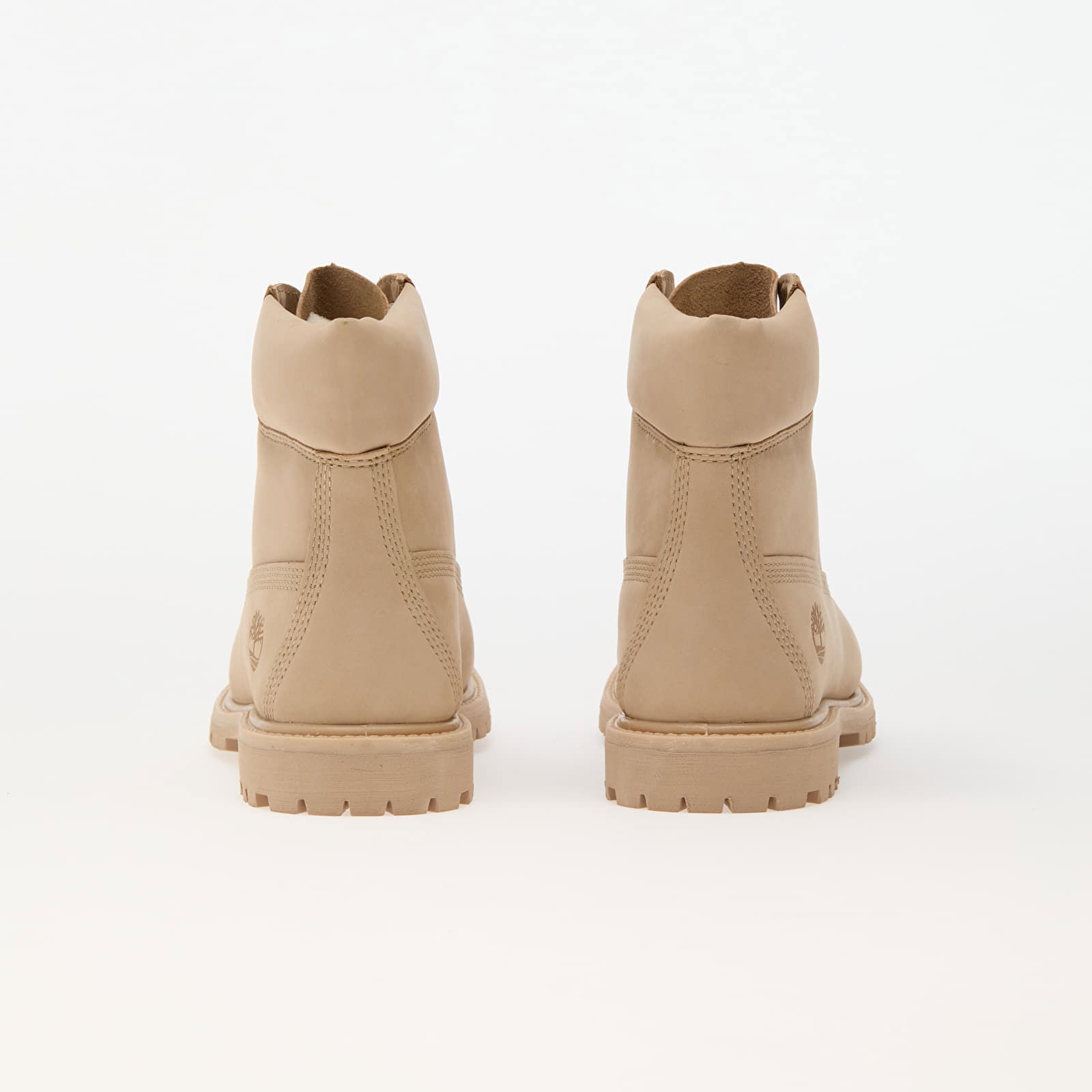 6 Inch Lace Up Waterproof Boot Beige