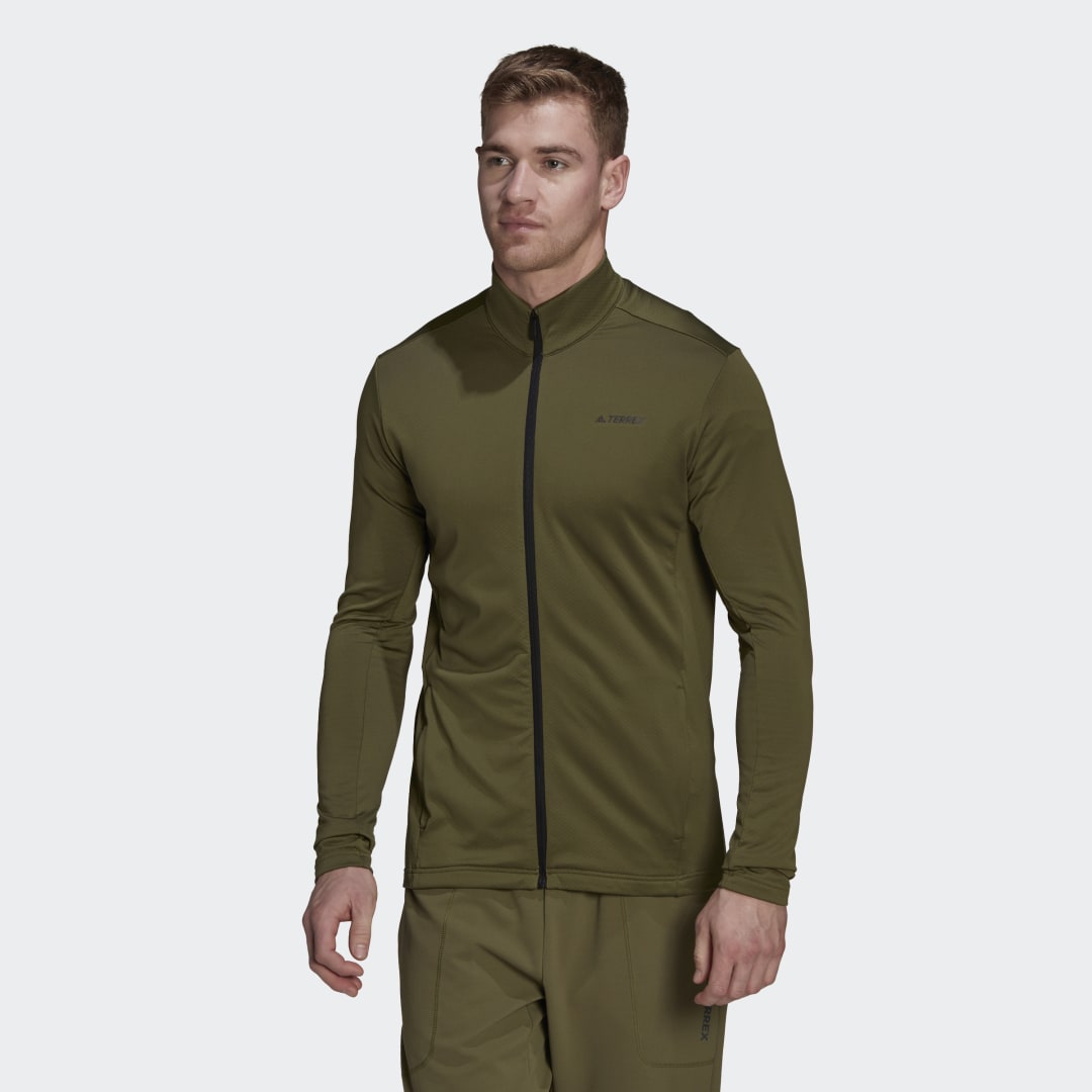 Bunda adidas Performance Terrex Multi Primegreen Full-Zip Fleece Jacket Zelené | HA2294, 0