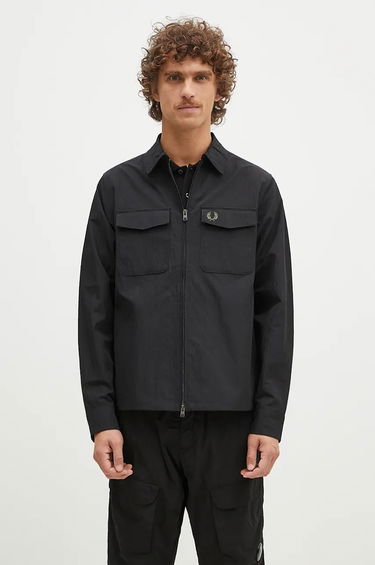 Košeľa Fred Perry Overshirt Pocket Čierna | M5684.236, 0