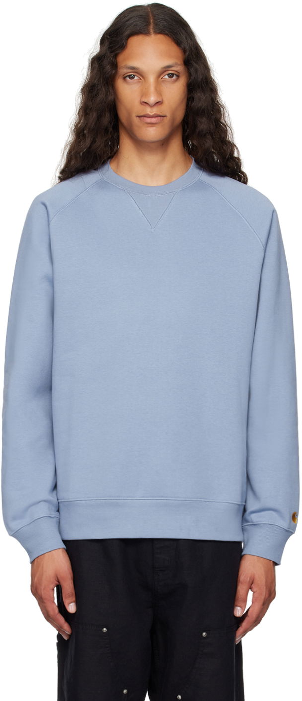 Mikina Carhartt WIP Work In Progress Chase Crewneck Sweatshirt Modrá | I033660, 0