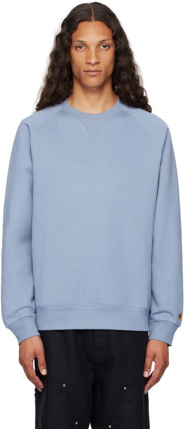 Mikina Carhartt WIP Work In Progress Chase Crewneck Sweatshirt Modrá | I033660, 0