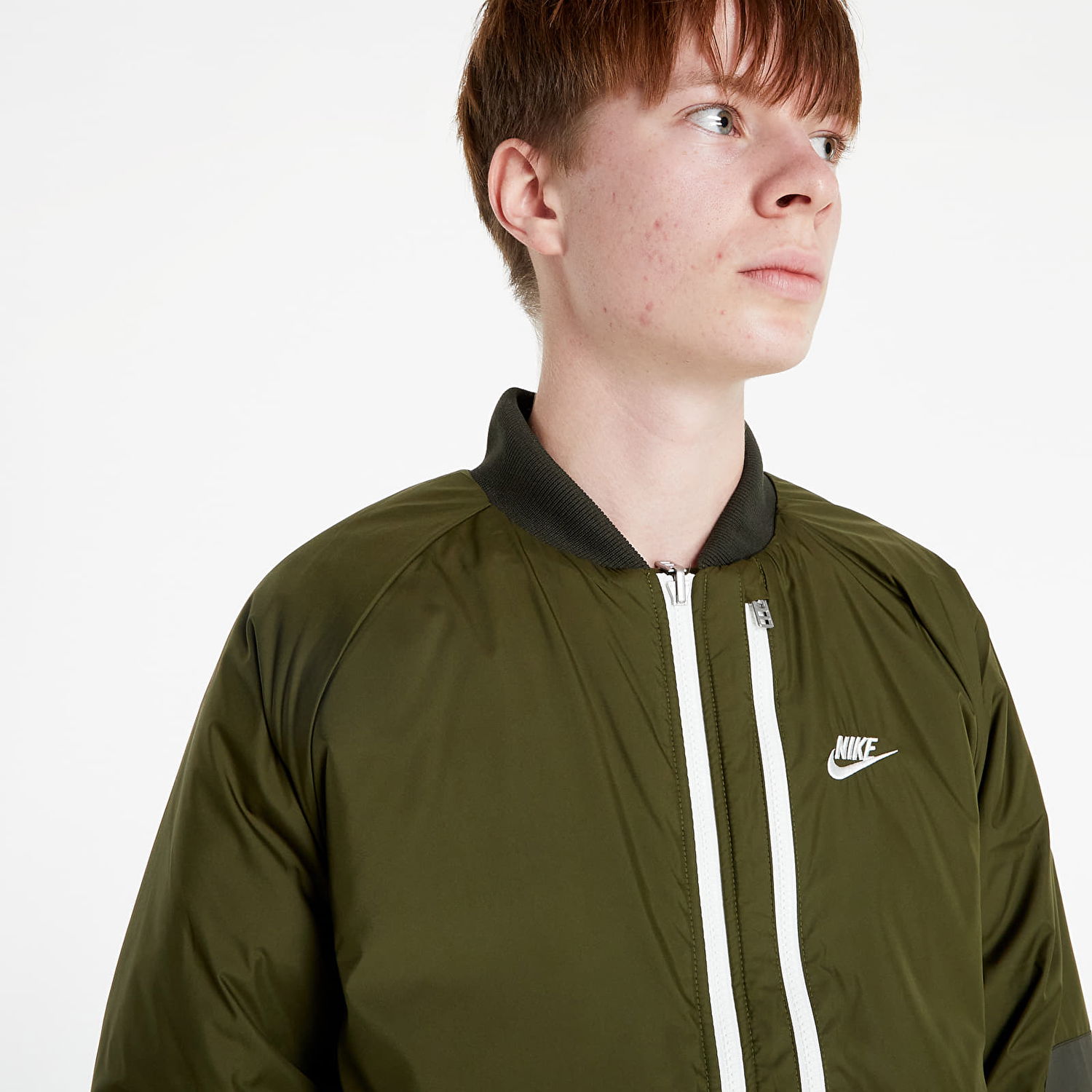 Bomber bunda Nike Sportswear Therma-FIT Legacy M Reversible Bomber Zelené | DD6849-326, 1