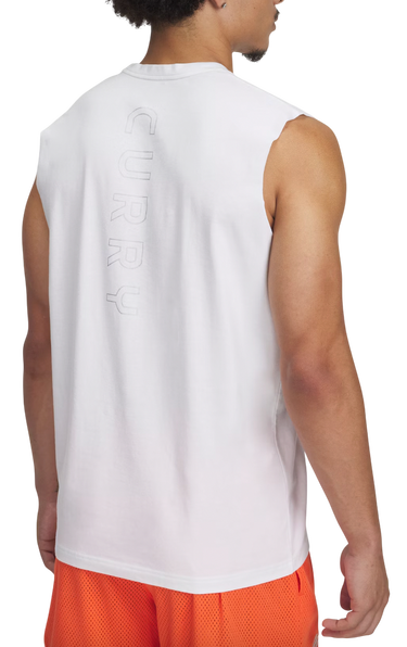 Tielko Under Armour Curry Sleeveless T-Shirt Biela | 1390352-100, 2