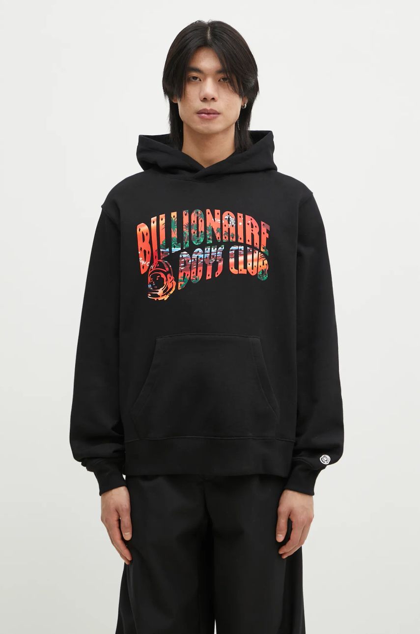 Mikina BILLIONAIRE BOYS CLUB Billionaire Boys Club Tropical Island Fill Arch Logo Popover Hoodie Čierna | B24446, 0