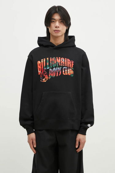 Mikina BILLIONAIRE BOYS CLUB Billionaire Boys Club Tropical Island Fill Arch Logo Popover Hoodie Čierna | B24446, 0