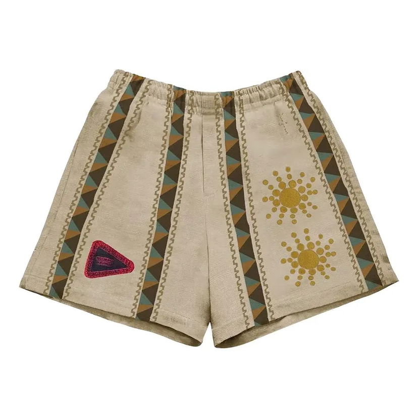 Šortky Cactus Jack by Travis Scott Travis Scott Cactus Jack Starburst Shorts Béžová | CJAM-PS05