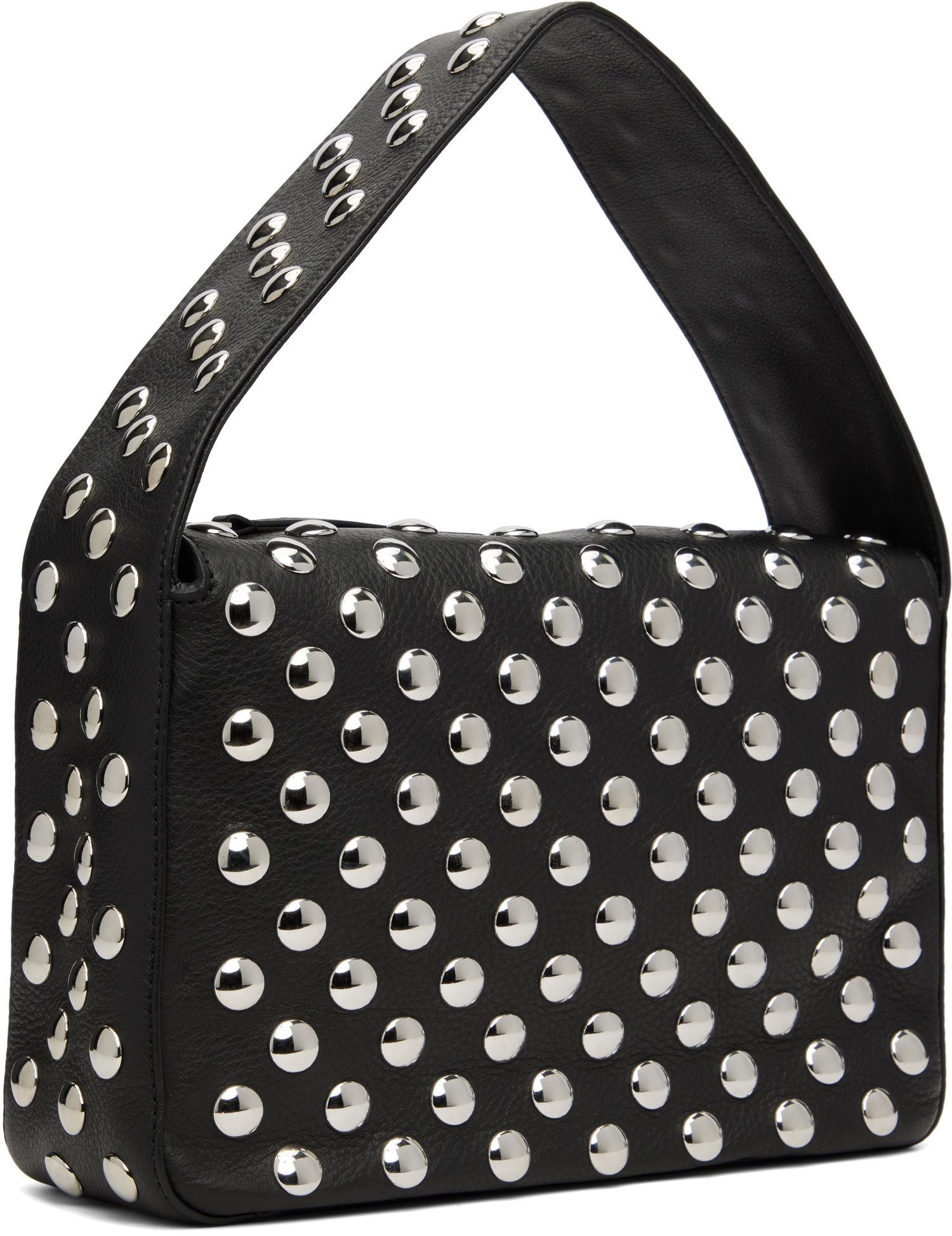 Taška cez rameno Khaite KHAITE Elena Studded Shoulder Bag Čierna | H2025-895, 1