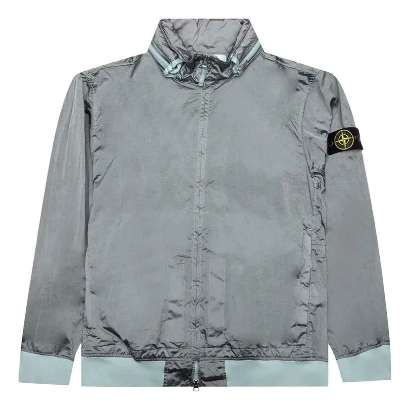 Vetrovka Stone Island Foldable Hooded Zip-Up Jacket Šedá | 781541920-V0041