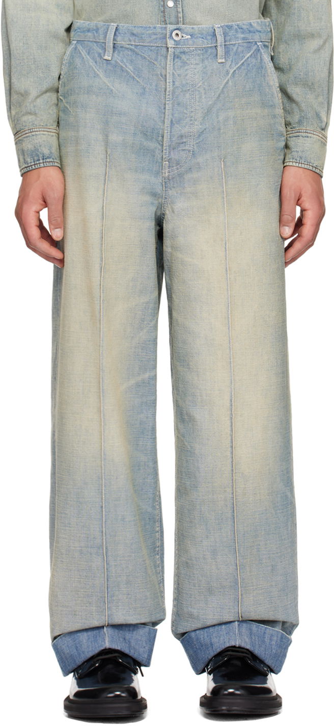 Džínsy KENZO Paris Jeans Modrá | FE55DP3336H7, 0