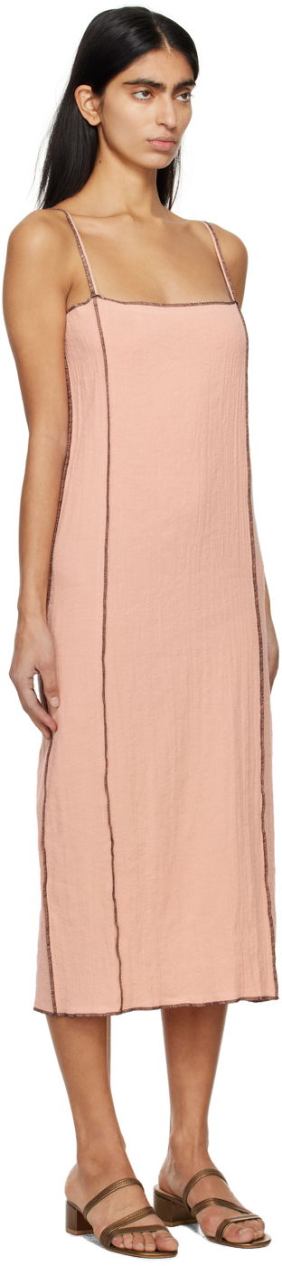 Šaty Baserange Maxi Linen Dress Ružová | DRSKS-LC-SP24, 1