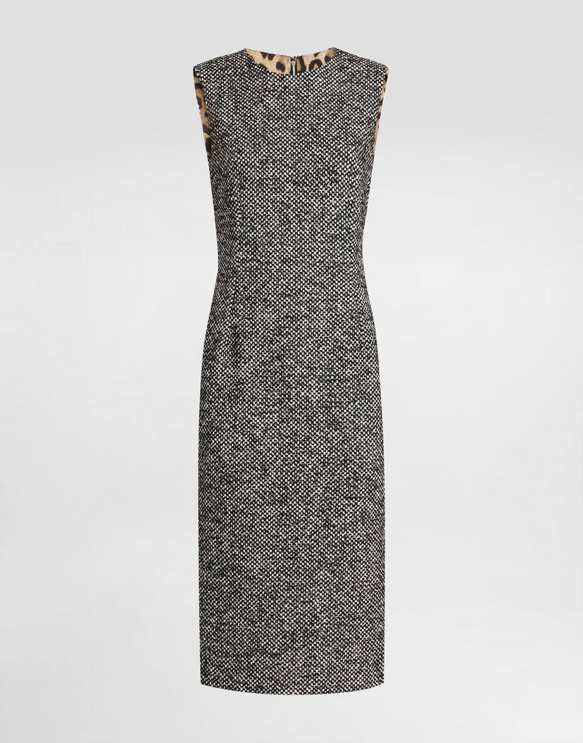 Šaty Dolce & Gabbana Dolce & Gabbana Damier Sleeveless Midi Dress Rôznofarebný | F6GASTFMZAHS8030