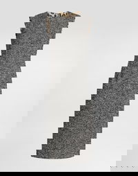 Dolce & Gabbana Damier Sleeveless Midi Dress