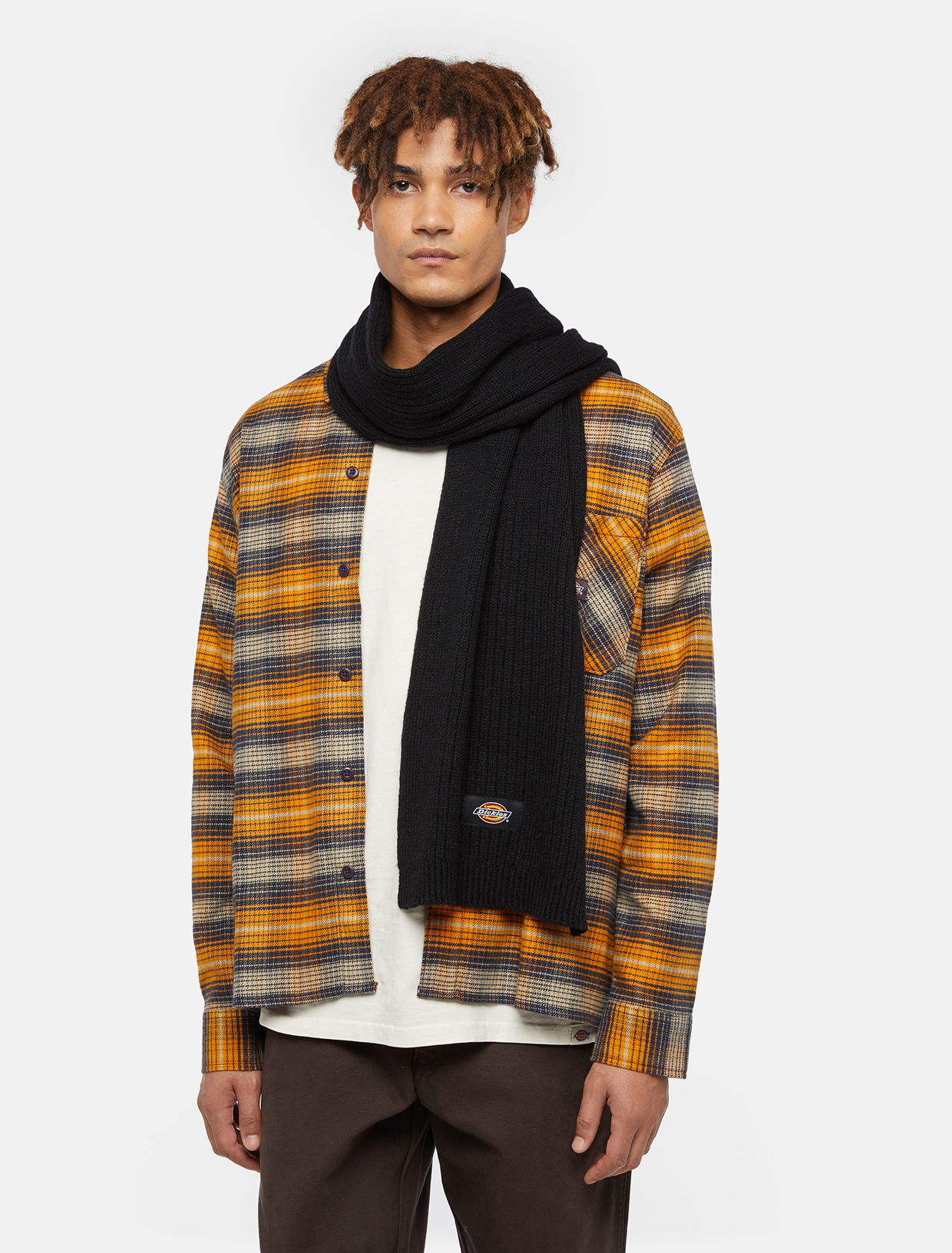 Šál Dickies Rib Scarf Unisex Čierna | 0A4Z3G, 0