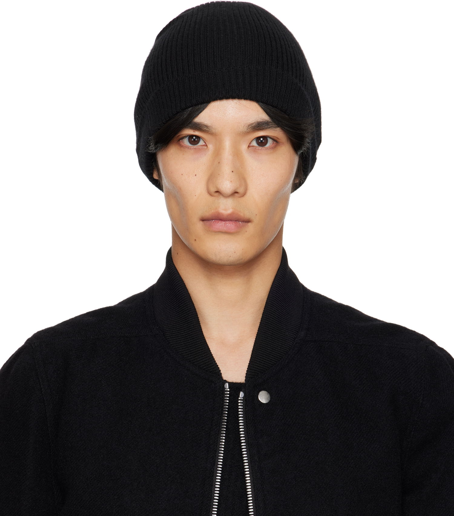 Kulicha Rick Owens Concordians Ribbed Beanie Čierna | RU02E1495 RIBWS, 0