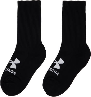 Ponožky Balenciaga Under Armour Edition Tennis Socks Čierna | 807160472B4, 1