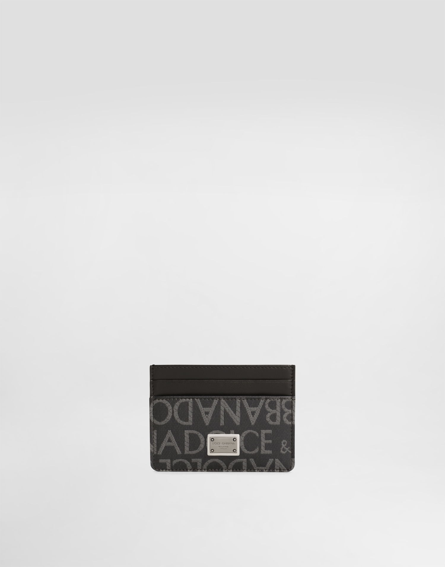 Peňaženka Dolce & Gabbana Coated Jacquard Fabric Card Holder Šedá | BP0330AJ7058B969, 0
