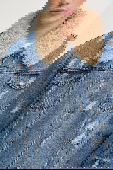 Bunda DAILY PAPER Reversible Fur Jacket Oversize Béžová | 2521018, 5