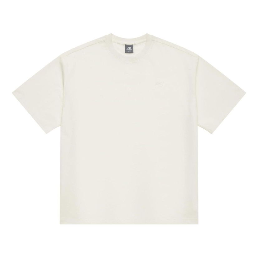 Tričko New Balance Linear Heritage Oversized Jersey T-Shirt Biela | AMT42335-CIC
