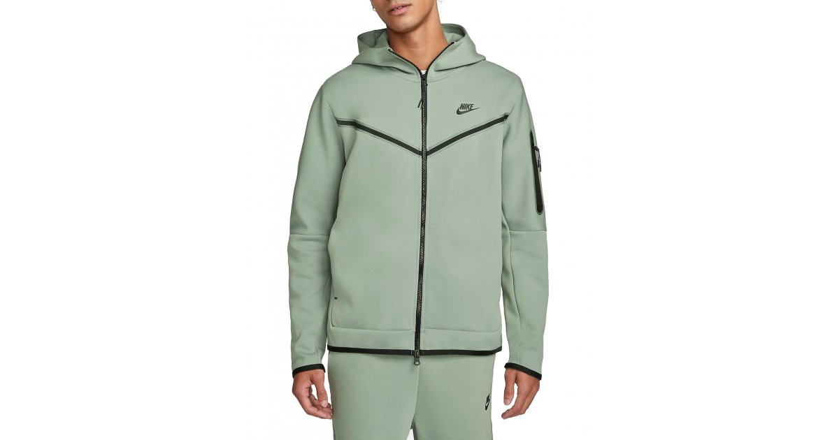 Mikina Nike Sportswear Tech Fleece Hoodie Zelené | cu4489-330, 1