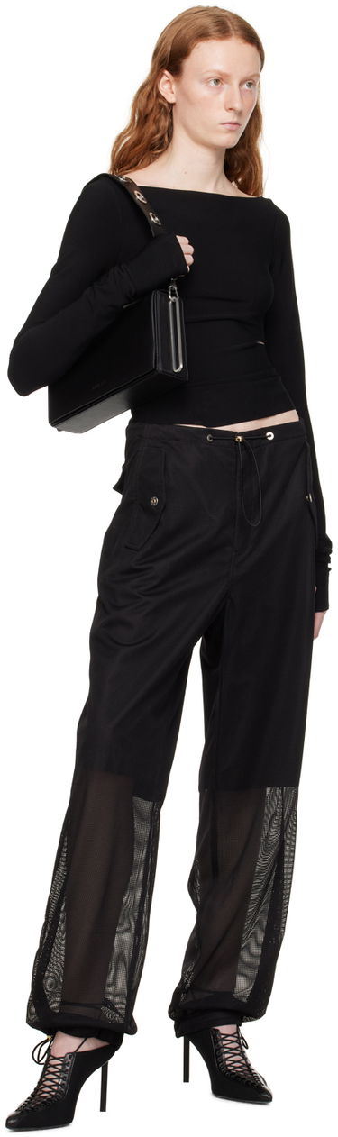 Tričko Dion Lee Cinched Slit Long Sleeve Top Čierna | C7212P23, 3