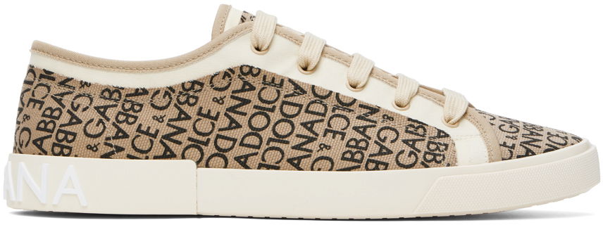 Tenisky a topánky Dolce & Gabbana Portofino Vintage Béžová | CS2239AR851, 0