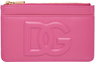 Peňaženka Dolce & Gabbana Pink Embossed Card Holder Ružová | BI1261AG081, 0