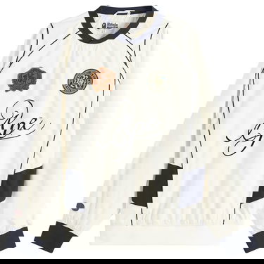 Mikina BAPE Multi Logo Relaxed Fit Pullover, Size Large Biela | 001SWL301317M-WHT, 1