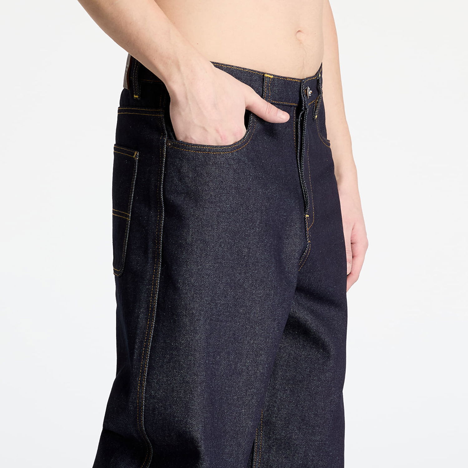 Džínsy Pleasures PLEASURES Formula Baggy Jeans Modrá | P25SP043 INDIGO, 1