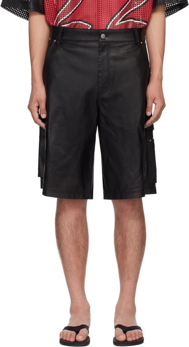 Šortky AMIRI AMIRI MA Leather Carpenter Shorts Čierna | AMLTSH1014, 0
