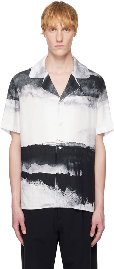 Košeľa Balmain Balmain Pyjama Moon Print Shirt Biela | EH0HN087VI27, 0